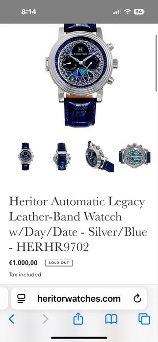 Мъжки часовник Херитор автоматик