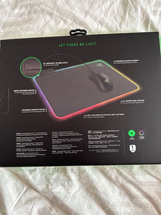 Гейминг подложка Razer - Firefly V2, M, твърда, черна