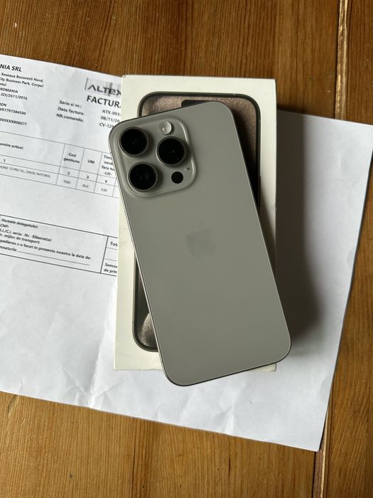 Iphone 15 Pro 256GB impecabil - Factura