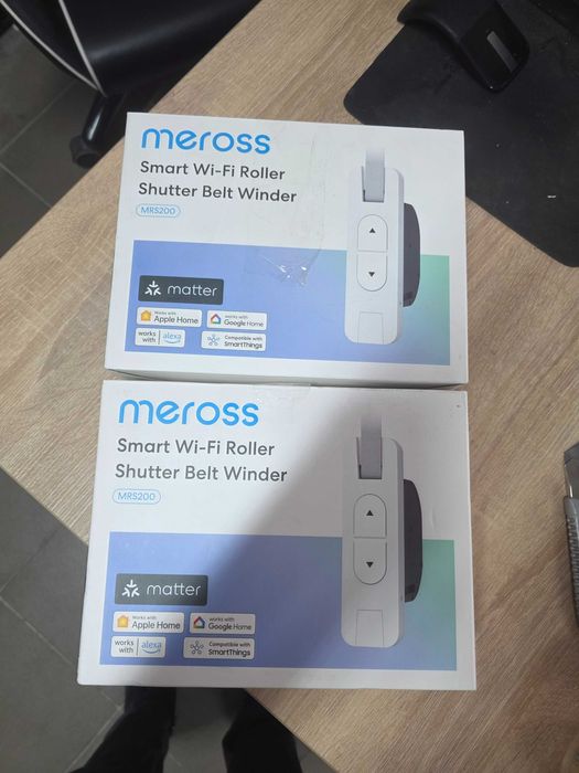 Rulou electric Meross Matte cu bandă, montat încastrat (45 kg, 6 m²)