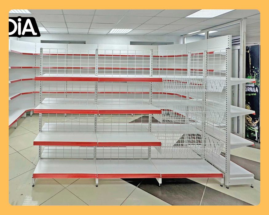 Стеллаж металлический сборный, железная полка