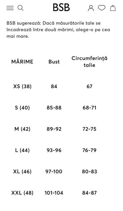 Rochie multicoloră 38 BSB