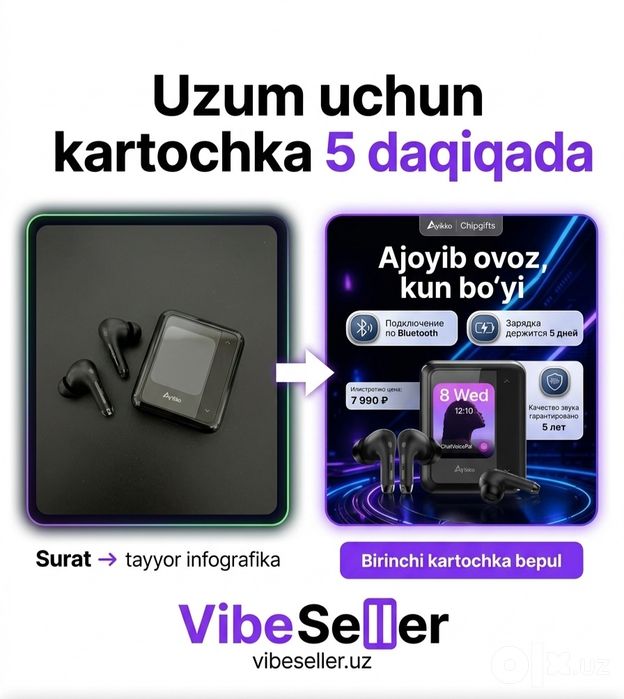 Карточки для Wb, Ozon , Uzum market