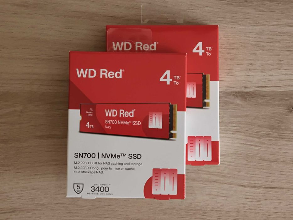 SSD WD RED SN700, 4TB, NVMe, M.2 - твърд диск НОВ Solid State Drive