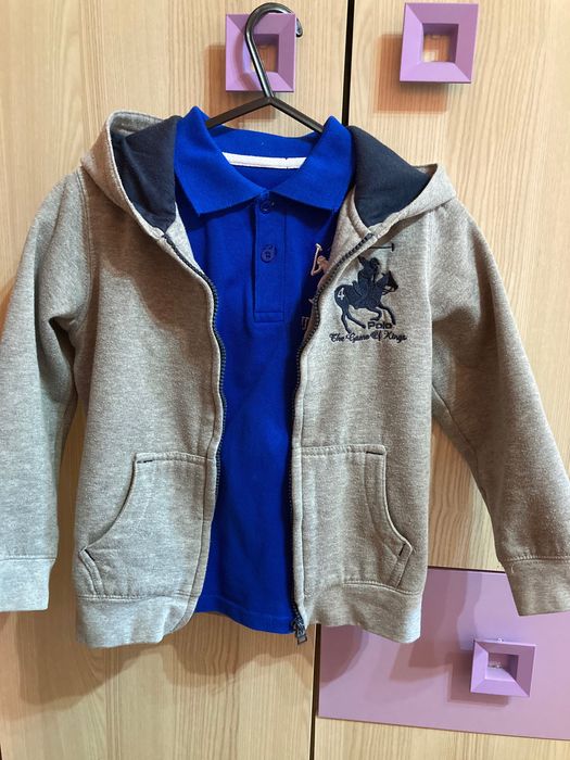 Детски комплект US  Polo Assn Оригинален 7-8год за момче