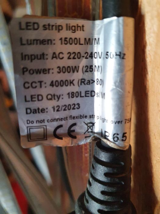 Bandă led șantier