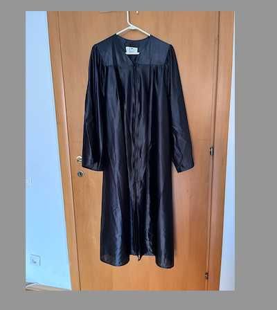Unisex Halloween Black Graduation Gown Oak Hall – Height 125 cm length