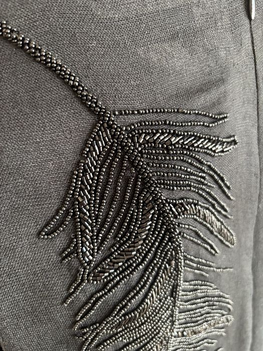 Rochie cu broderie si margele Zara