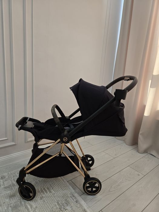 Коляска Cybex MIOS  Sepia Black на раме Rosegold