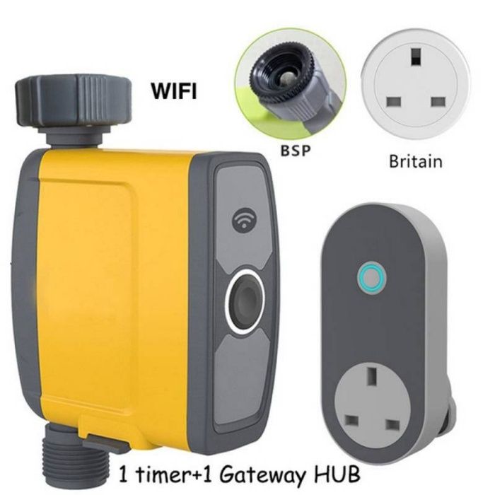 Wi fi таймер програматор клапан за поливане с влагомер и термометър