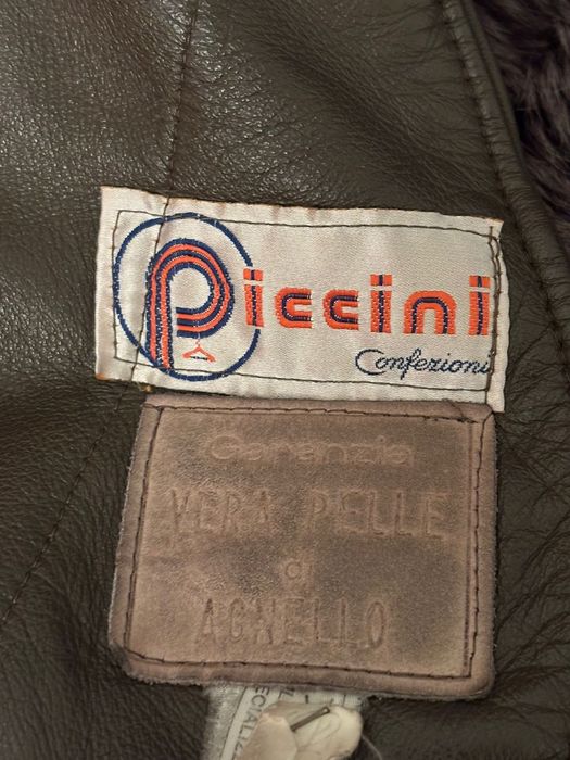 Haina din piele naturala cu blana de miel