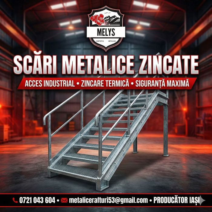 Scari metalice zincate