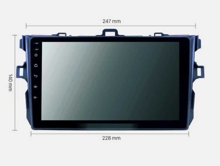 9-инчова мултимедия за Toyota Corolla E140/E150 (2007–2013) + камера