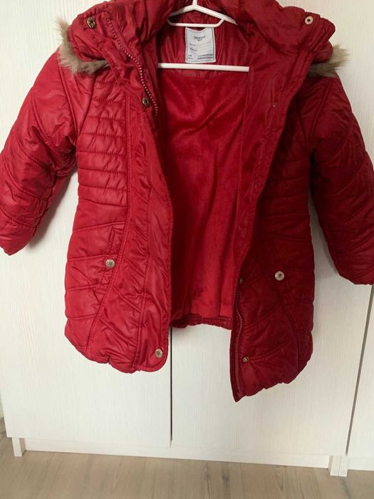 Дрешки в различен размер. Дебело зимно яке Mayoral-продадено и други