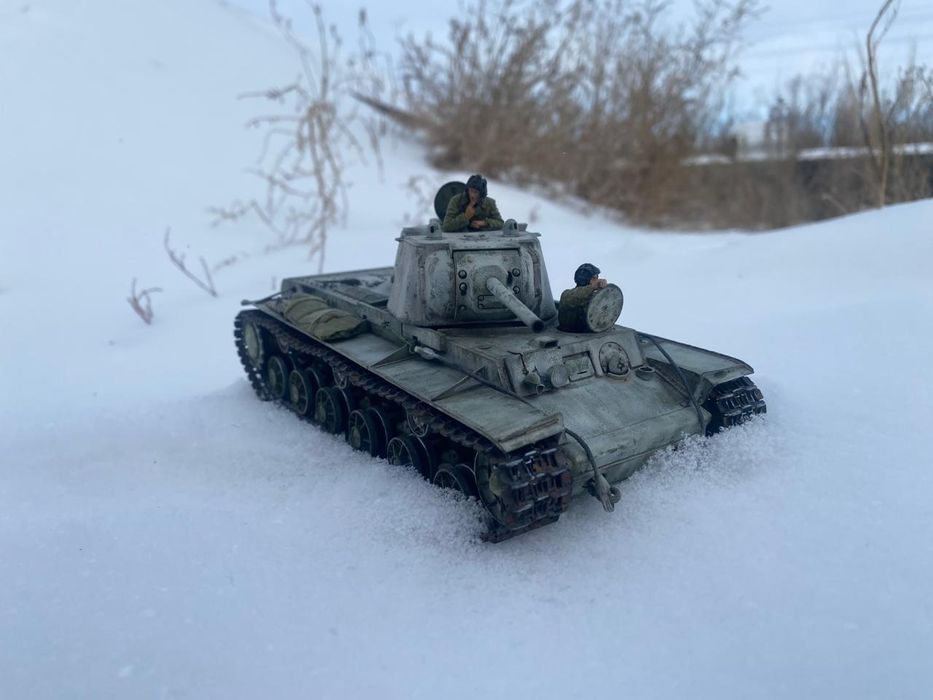 Модель танка Кв 1 с литой башней