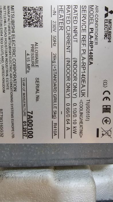 Mitsubishi Mr.slim 16kw касета трифазна  термопомпа PUHZ-P140  PLA-RP