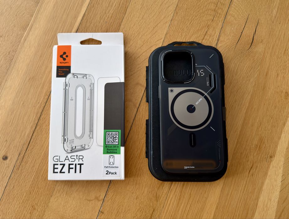 iPhone 15 Pro Max Protection Pack - Aulumu | Spigen GLAStR