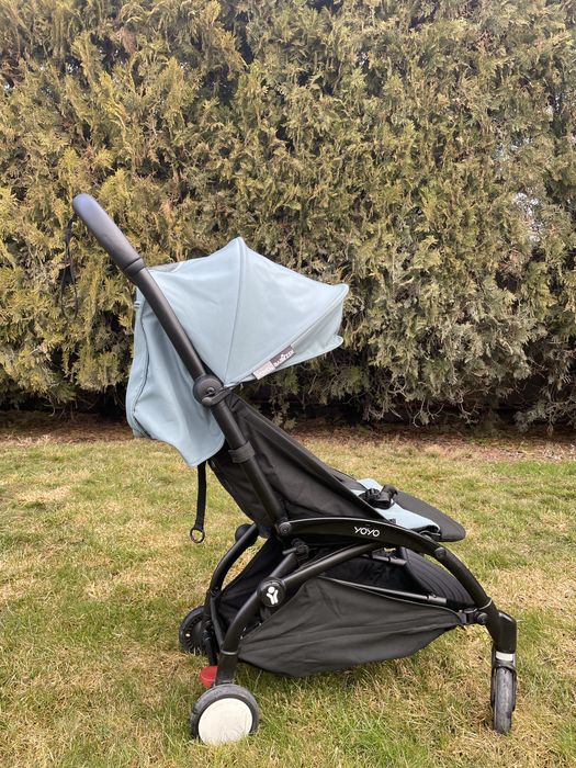 Carucior sport pentru copii YOYO² Aqua , cadru negru 6 luni+