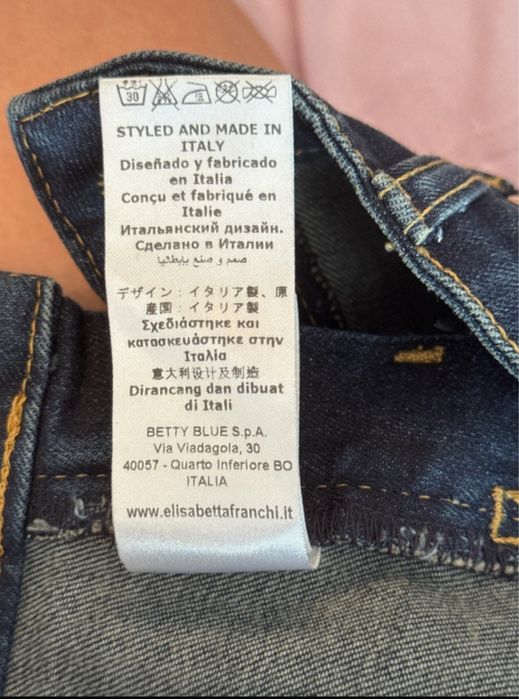 Blugi Elisabetta Franchi - Retro / Vintage - Low-Waist (S/M)