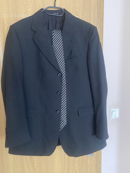 Оригинален Мъжки костюм Marko Borocco 54 черен цвят