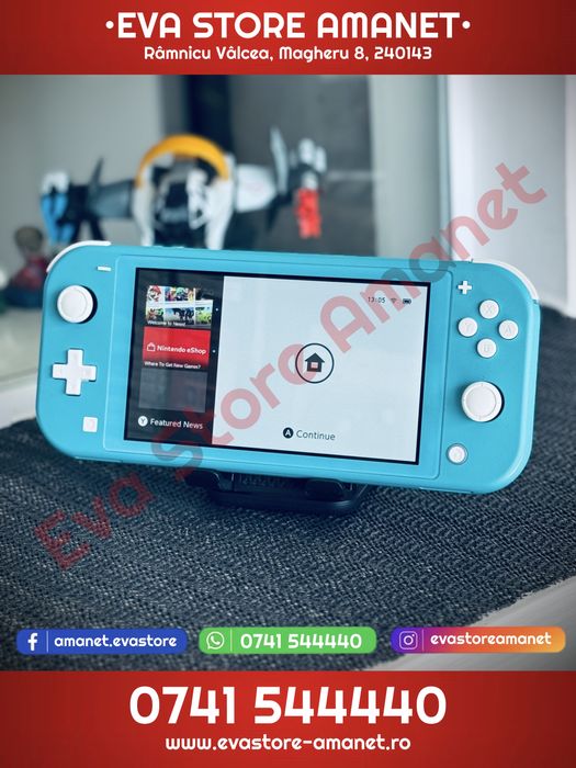 Consola Gaming Portabila NINTENDO Switch Lite Turquoise 32GB HDH-001