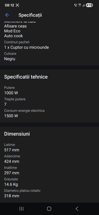Cuptor cu microunde Samsung