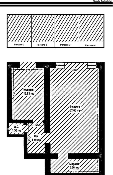 Inchiriez Spatiu comercial | str. Ardealului nr.49 | 56 mp utili