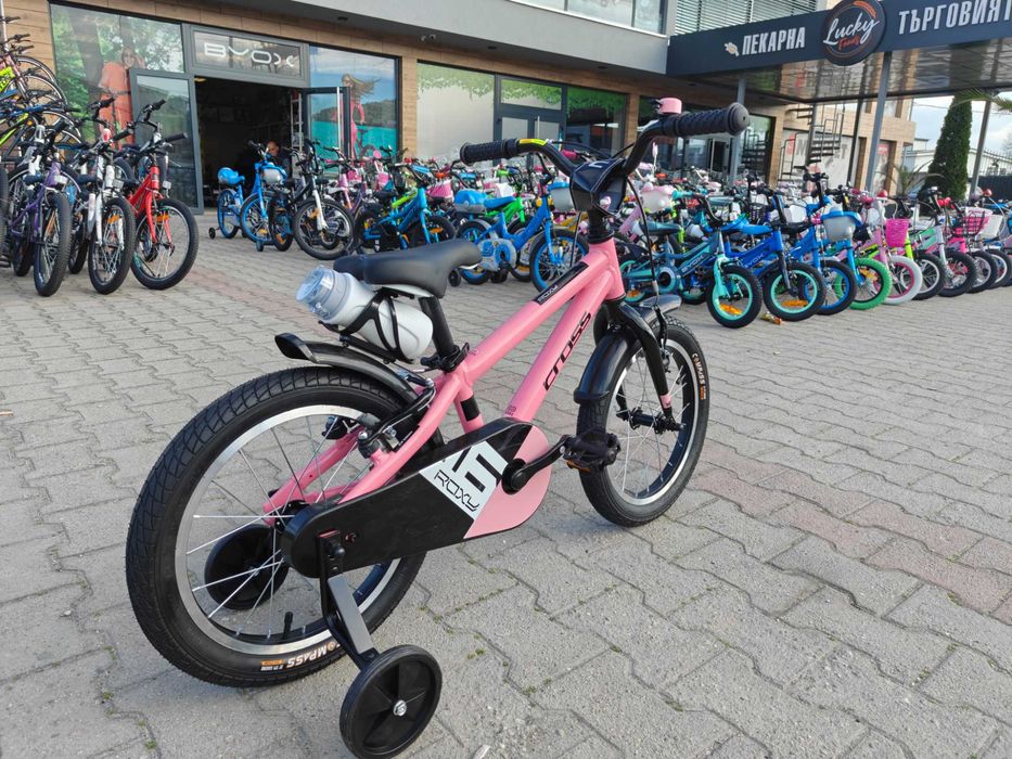 CROSS Алуминиев велосипед 16" ROXY розов