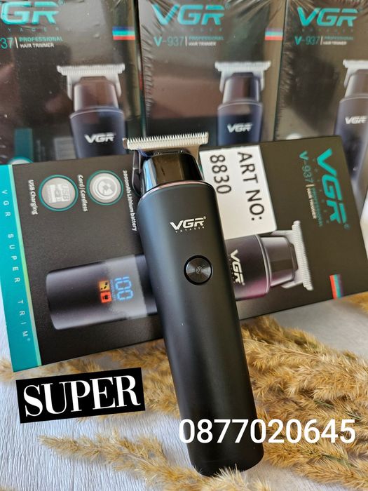 VGR V-937 Професионален жичен и безжичен тример за коса (черен)