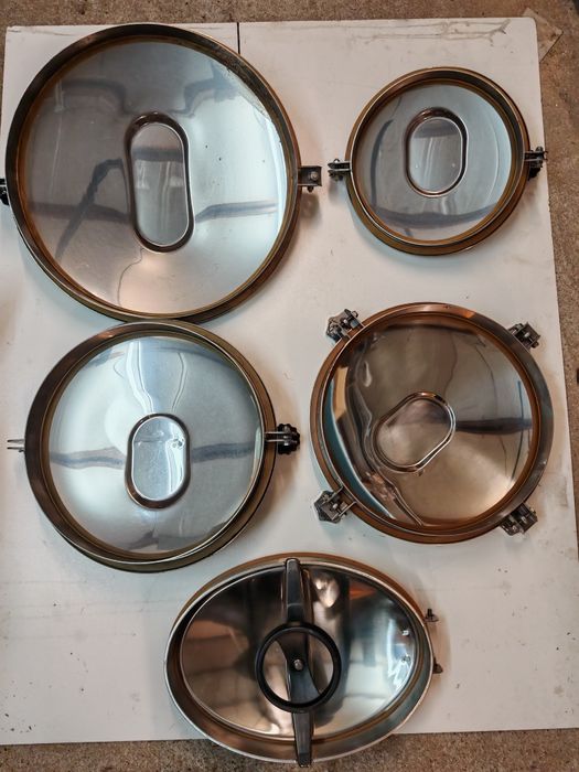 Продавам капаци от неръждаема стомана чисто нови