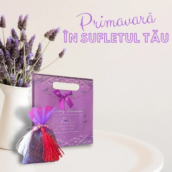 Saculeti floare lavanda.