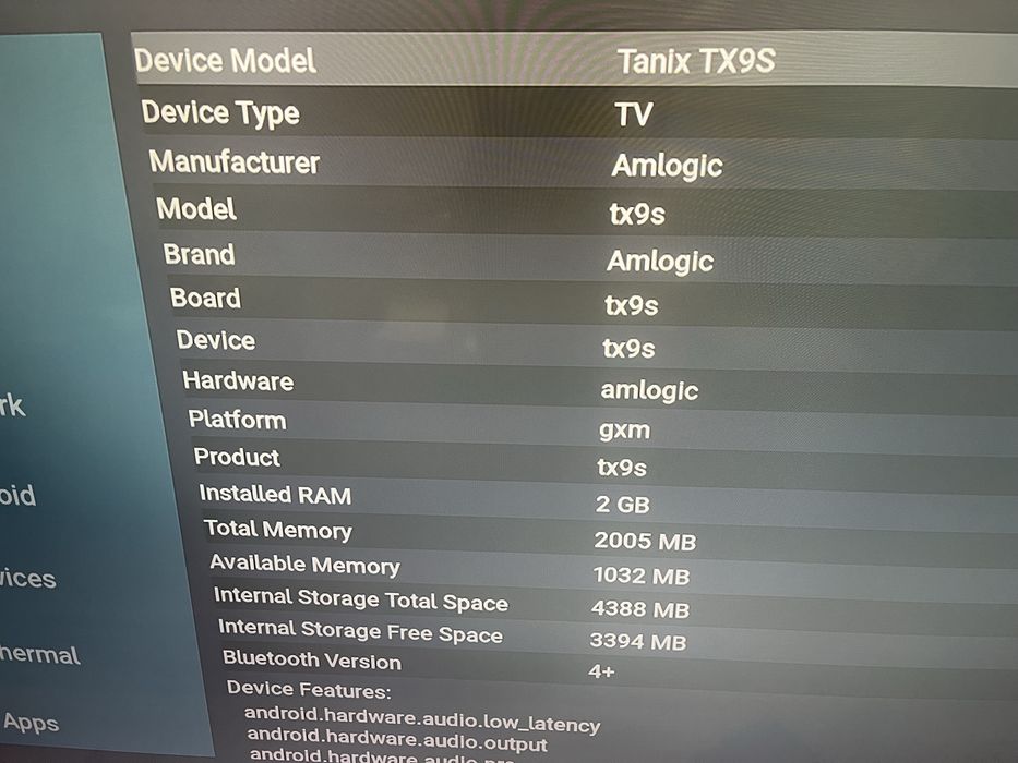 tanix tx9s tv box