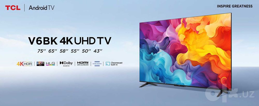 Телевизор TCL 43/Qled/hdr10/dolby audio/прошивка/доставка бесплатно