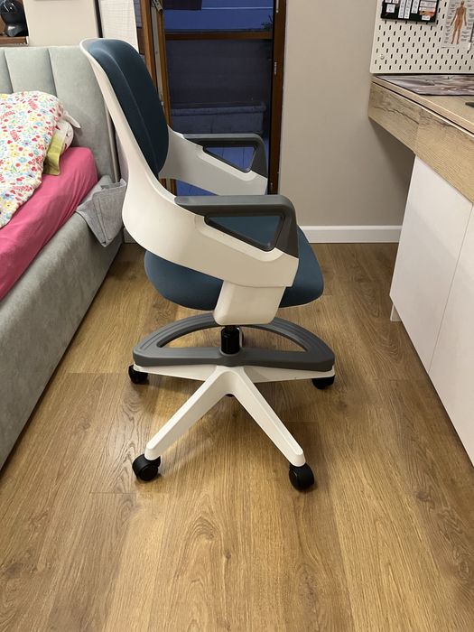 Ученически стол,сиво син