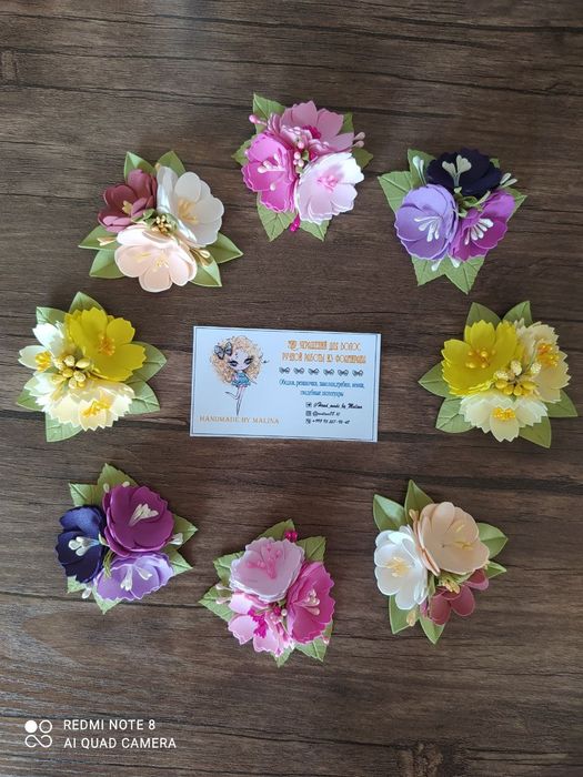 Весенние ободки,заколки,броши,венки