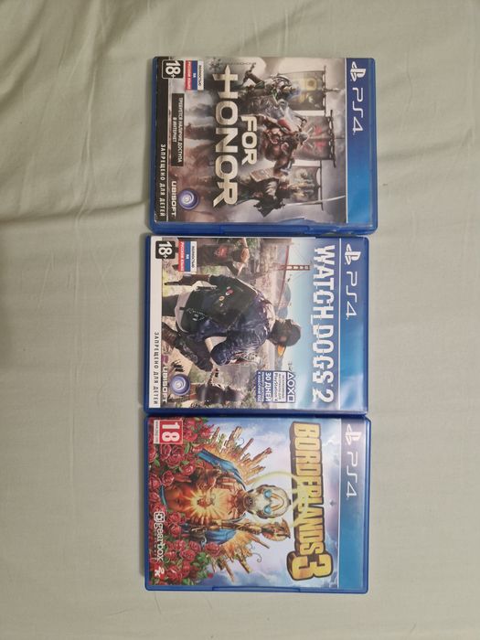 Игры на ps4 watch dogs 2,Borderlands 3,for honor