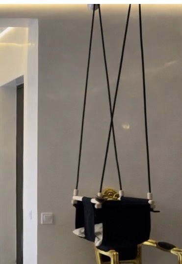 Leagan copii lemn + material