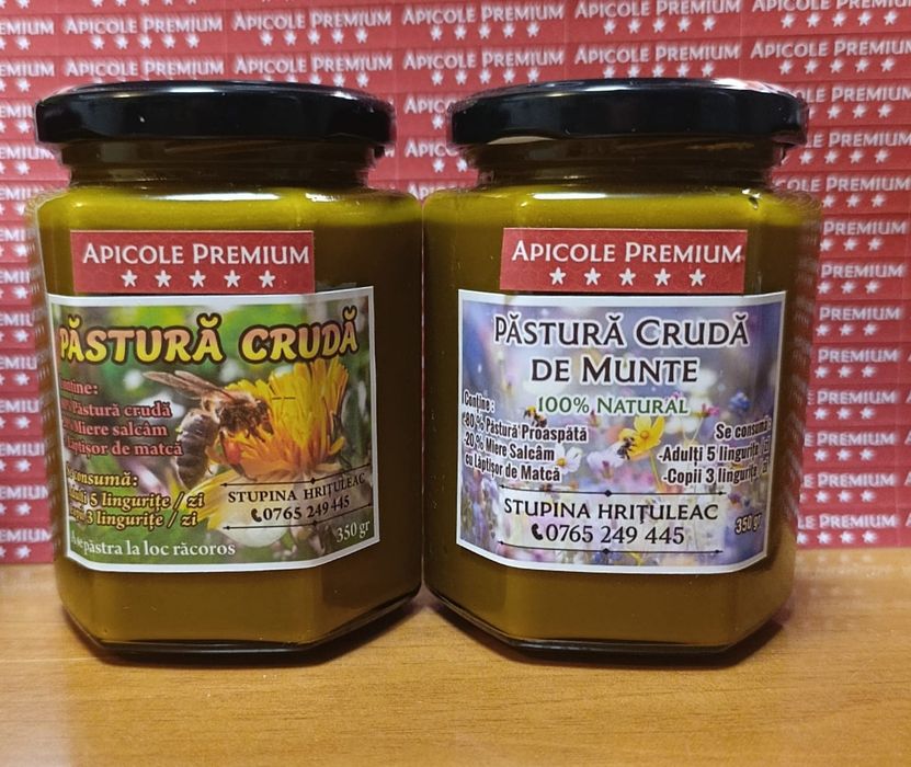 Polen Crud de Munte, Lăptișor de Matcă, Miere, Păstura