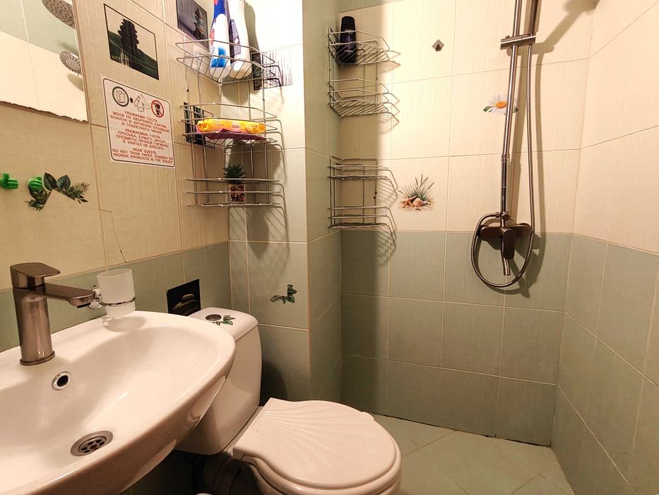 ТОП  НАЕМ | Двустаен на втора линия до централния плаж с покрит двор/веранда,Равда