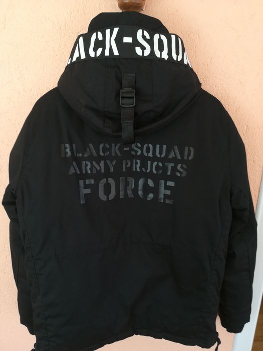 Geaca bărbați Black Squad S groasa