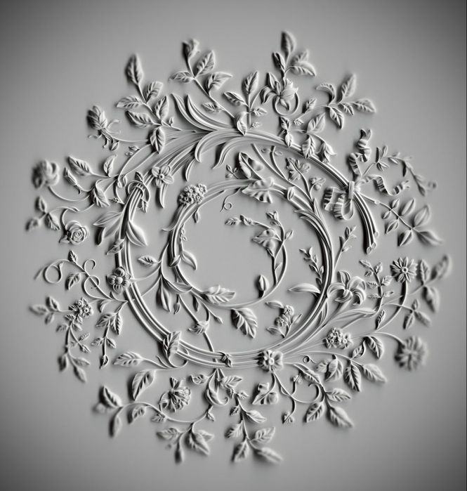 Kamin dekor 3d карниз коллона рамка гипс лепка декор 3д карниз