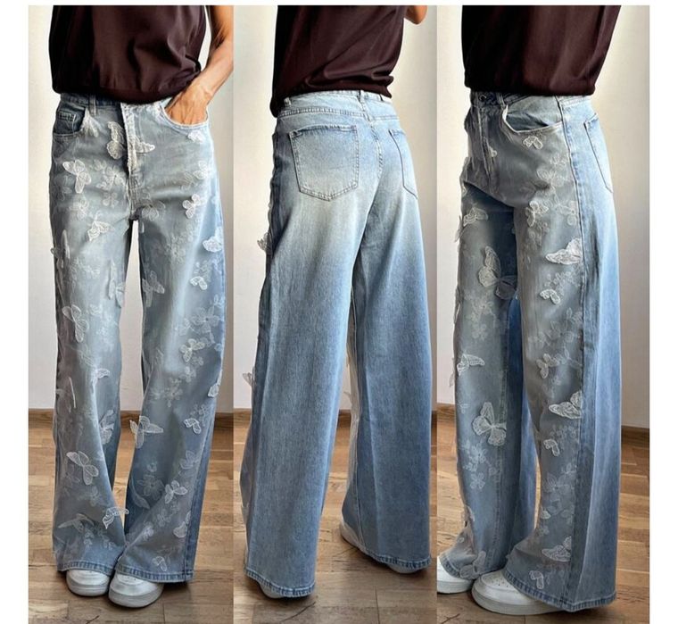 Промоция!!Дамски луксозни дънки с камъни