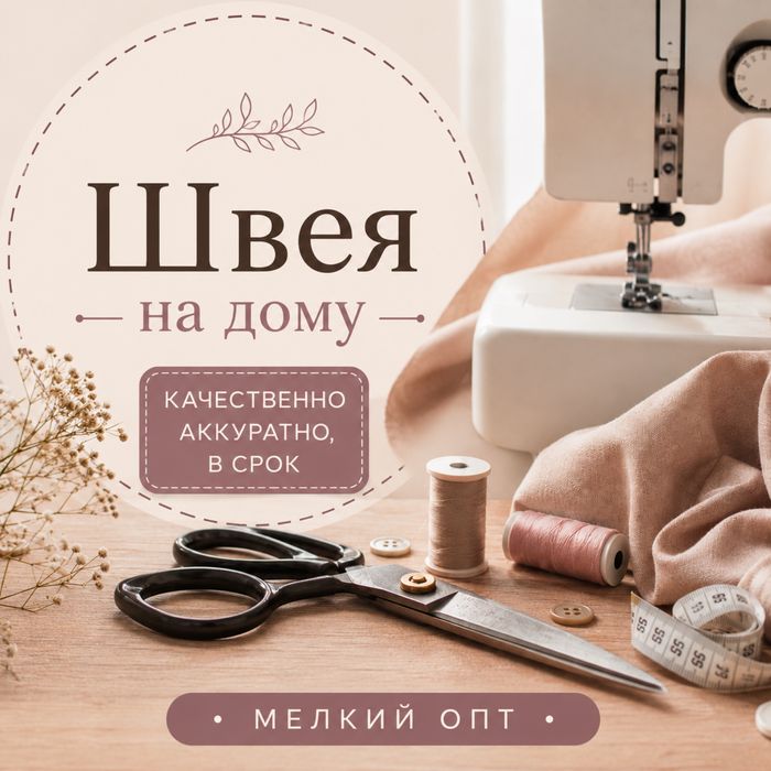 Швея надомница. Мелкий опт.