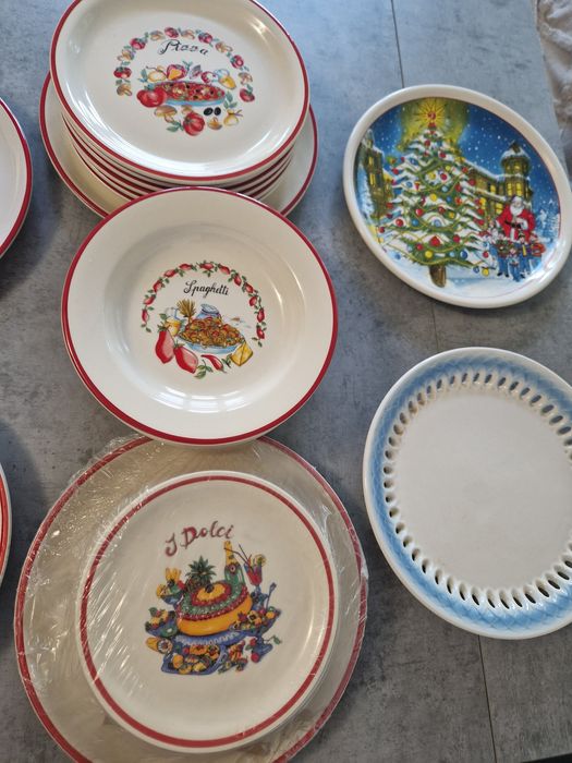 Ibrice/ceainice emailate sau portelan,Farfurii de pizza sau spaghete