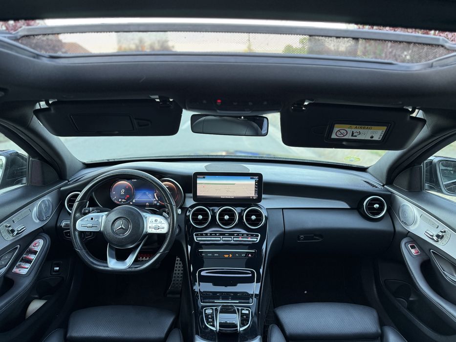 Mercedes C200 Cdi 1.6d 160 Cai 2020 Facelift Euro6+ Pachet AMG 9G Tronic Dotarii Full-Full Recent Adus Foarte Usor Avariat