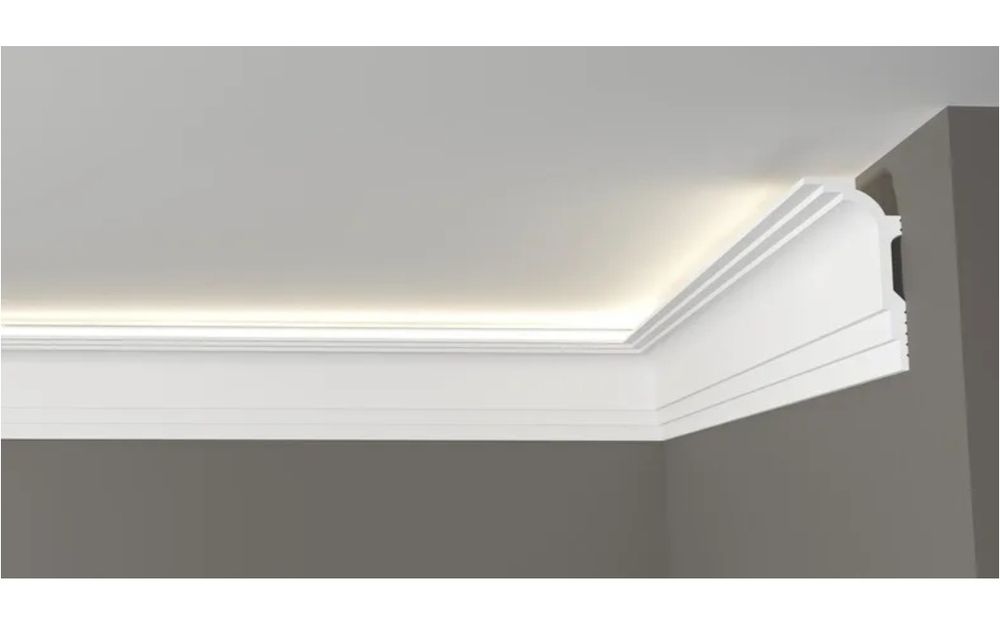 Л образный плинтус,галтели