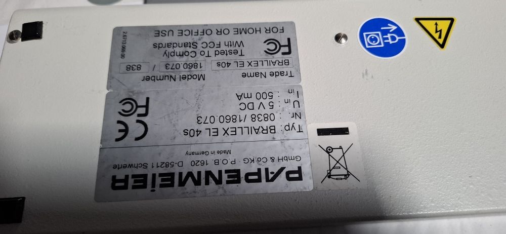 Afișaj Braillex pentru persoanele cu deficiențe de vedere