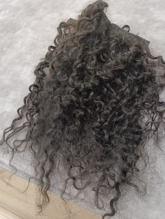 Естествена коса къдрава зашита