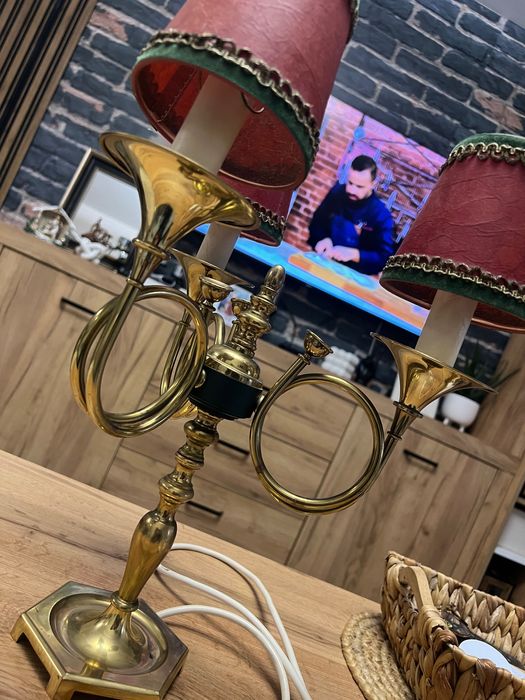 Френска настолна лампа от месинг