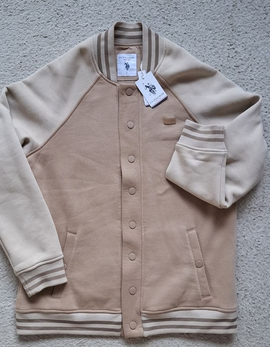 U.S. Polo Assnc мъжко яке бомбър  бежово  размер L